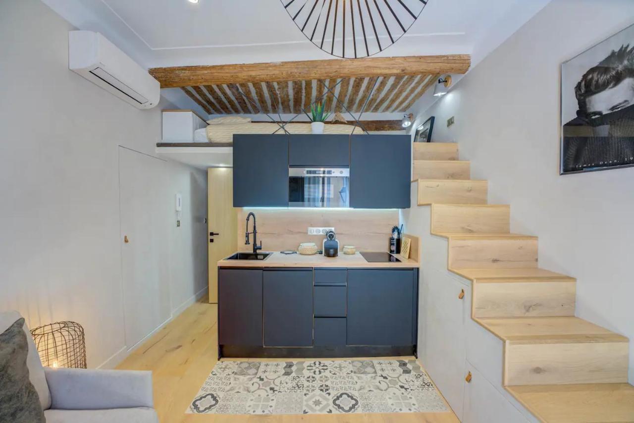 앙티브 Duplex Studio Apt Mezzanine Near Shops & Cafes 아파트 외부 사진