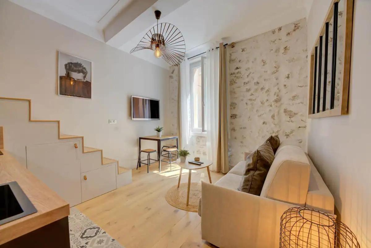 Duplex Studio Apt Mezzanine Near Shops & Cafes 앙티브 외부 사진