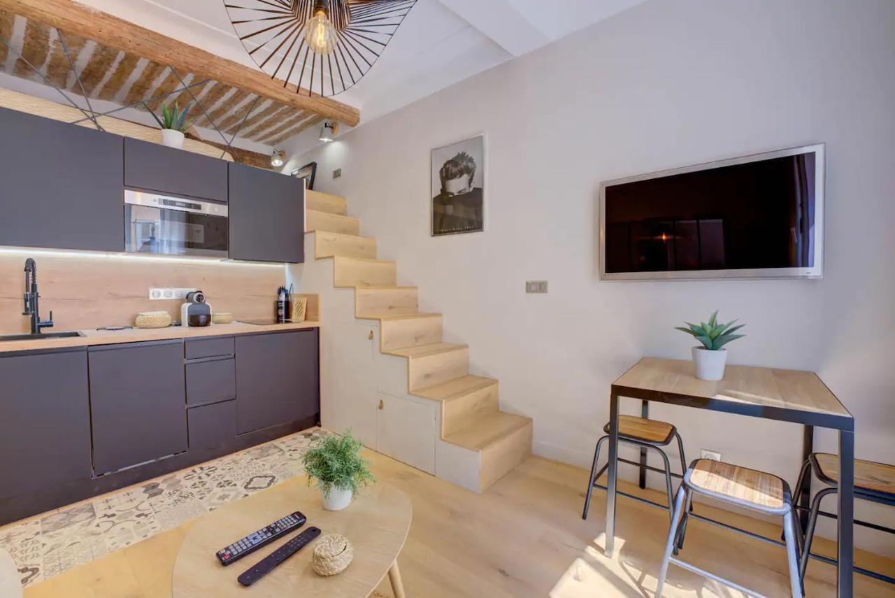 Duplex Studio Apt Mezzanine Near Shops & Cafes 앙티브 외부 사진